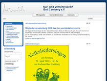 Tablet Screenshot of kvv-bad-camberg.de